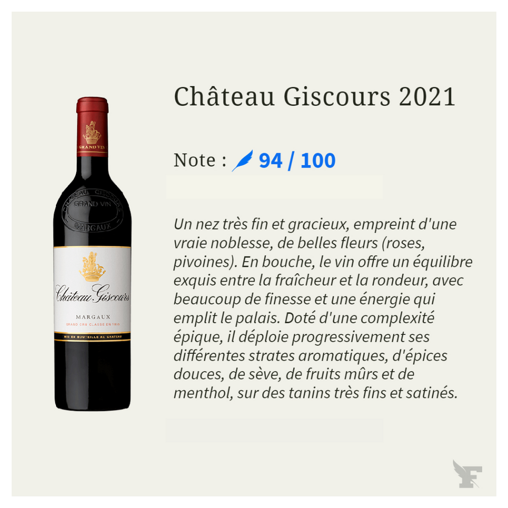 CHÂTEAU GISCOURS 3ème CRU CLASSÉ 2021