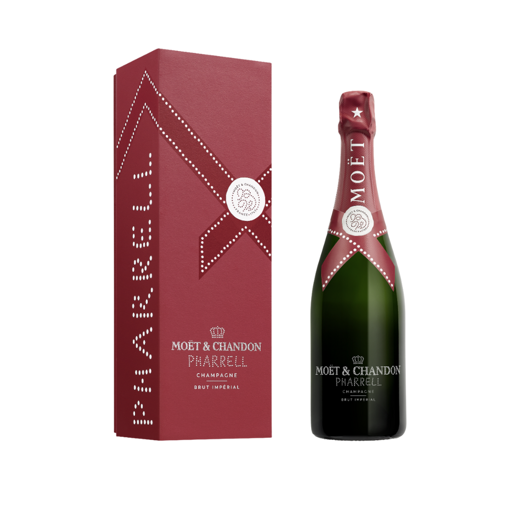 MOËT & CHANDON X PHARRELL WILLIAMS  LIMITED EDITION BRUT IMPERIAL- DEEP RED