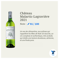 CHÂTEAU MALARTIC LAGRAVIÈRE BLANC GRAND CRU CLASSÉ 2021